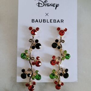 Disney Baublebar Mickey Mouse Earrings Statement NEW